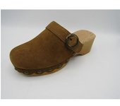 ZUECO SERRAJE MUSTANG, materiales de piel, plataforma de madera de 2,5cm, tacón de 5cm, plantilla extra comfort
