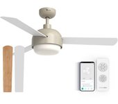 UNIVERSALBLUE VENTO 6048C Ventilador de Techo Crema Silencioso con Wifi y Motor DC