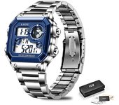 LIGE Business Men's Watches Military Sports Week Man Watch Fashion Waterproof Electronic LED Digital Wristwatch Men Reloj Hombre