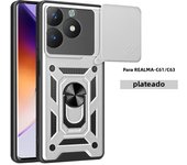 Slide Lens Protection Ring Bracket Case for Realme C67 GT 6T 6 3 Neo 6 5 C 65 63 61 55 53 53 51 35 33 2023 4G 5G Otter Cover Box