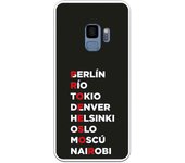 Funda compatible con Samsung Galaxy S9 - Profesor Rojo Fondo Negro