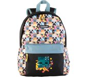 Mochila Escolar Americana Minecraft Pixel 41 x 31 x 13.5 cm