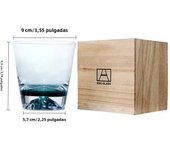 Japan 3D Mountain Whiskey Glass Glacier Old Fashioned Whisky Rock Glasses Whiskey-glass Wooden Gift Box Vodka Cup Wine Tumbler