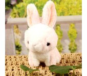 Simulation Bunny Plush Doll Pendant Cute Bunny Keychain Schoolbag Pendant Mini Animal Doll