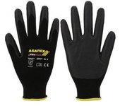 Guantes eFlex Touch Foam Palma Nitrilo Negro T. 10 Asatex E091T10