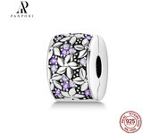 PANPOKI 2023New Owl Cat Beading Pendant Fit Original Pandora Bracelet Necklace 925 Silver Hot Charm Beads DIY Jewelry Making