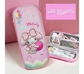 Cinnamoroll Large Capacity Zipper Pencil Case, Durable Multi-Functional Organizer for School & Office Supplies, Pencil Organizer