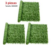 Artificial Plant Foliage Hedge Greenery Panel Decor Wall Fence Carpet Real Touch Lawn Moss Fake Grass Mat Balcony Decorations