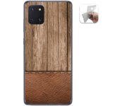 Tumundosmartphone Funda Gel Tpu para Samsung Galaxy Note 10 Lite diseño Madera 09 Dibujos