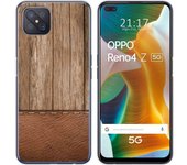 Tumundosmartphone Funda Gel Tpu para Oppo Reno 4Z 5G diseño Madera 09 Dibujos