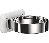 Soporte de plástico para secador de pelo, soporte de plástico negro para secador de pelo, soporte organizador para secador de pelo de baño, 1 pieza (galvanoplastia blanca)