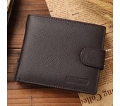 Cartera De Cuero Genuino Para Hombre JINBAOLAI Estilo Sólido Con Cierre De Cremallera Y Porta Tarjetas Alta Calidad Y Vintage