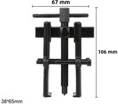 Gear Puller Black Plated Two Jaws Forging Extractor Installation Armature Bearing Pullers Car Removal Tools Repair Disassembly