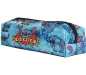 MINISO Disney Anime Stitch Print Pencil Case Large Capacity Student Simple Pencil Bag Cartoon Cute Storage Bag Stationery Gifts