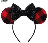 Disney Mickey Mouse Oor Hoofdbanden Frozen Elsa Anna Strik Pailletten Hoofdband Kids Party Cadeau Kinderen Diy Haaraccessoires