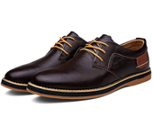 Genuine Leather Men Dress Shoes Oxfords Brogue Lace Up Italian Mens Casual Shoes Luxury Brand Moccasins Loafers Plus Size 38-48