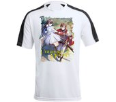 MERCHANDMANIA CAMISETA TÉCNICA FRANJA MANGAS NEGRA Unnamed Memory isekai magia heroe serie anime tshirt