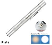 USB Rechargeable Medical Handy Pen Light Mini Nursing Flashlight LED Torch Lamp With Stainless Steel Clip Pocket Led Flashlight