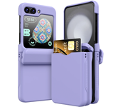 Flip Cover Card Insertion Phone Case for Samsung Galaxy Z Flip 5 Galaxy Z Flip 3 4 6 Shockproof Fall Prevention Phone Cover