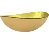 vidaXL Lavabo de Vidrio Templado Tocador Cocina Baño Inodoro Hoteles Color Blanco,  Dorado,  Esmerilado y mas