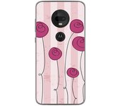 Tumundosmartphone Funda Gel Tpu para Motorola Moto G7 / G7 Plus diseño Flores Vintage Dibujos