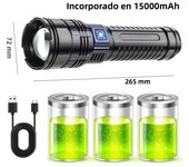 9900000LM Ultra Bright Torch Built-in Battery Flash Light Emergency Spotlights 5km 1500W Most Powerful Led Flashlights Tactical