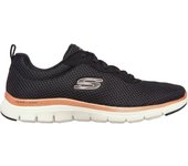 Zapatillas Skechers Flex Appeal 4.0 -Bril para mujer en color negro