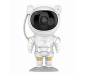 Proyector de astronauta, luz nocturna de galaxia, cielo estrellado, luz nocturna, proyector de galaxia con nebulosa, temporizador y control remoto, luz de cielo estrellado para dormitorio y proyector de techo, 1 pieza