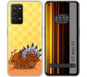 Funda Silicona Transparente para Realme GT Neo 3T 5G diseño Bufalo Dibujos