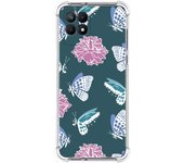 Funda Silicona Antigolpes para Realme Narzo 50 diseño Flores 10 Dibujos
