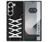 Tumundosmartphone Funda Carcasa Dura para Samsung Galaxy Z Fold 6 5G diseño Zapatillas 02 Dibujos