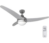 VENTILADOR DE TECHO MODELO EGEO CROMADO POTENCIA: 60W ASPAS: Ø122cm CON MANDO A DISTANCIA EDM