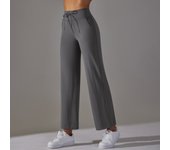 Wide Leg Pants With Pockets Women's Loose Yoga High Waist Legging Drawstring Outdoor Casual Jogging Gym Sports Flare Pants