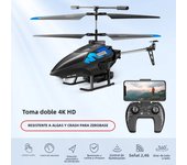 M6 Remote Control Helicopter Altitude Hold 2.4GHZ 4CH RC Helicopters with LED Light Durable Airplane Drone Toys Gifts