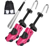 Ensanchador de zapatos para hombres y mujeres, longitud y ancho de zapatos ajustables, ensanchador de zapatos de plástico Ensanchador de zapatos para zapatos de hombres y mujeres，2piezas