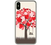 Tumundosmartphone Funda Gel Tpu para Iphone X / XS Diseño Pajaritos Dibujos