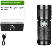 9000000LM 600W High Power LED Flashlights Powerful Rechargeable Tactical Flashlight Long Range Torch Built In 12000mAh Battery