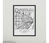 Nacnic Póster Mapa St. Louis - Alta Calidad