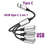 Fast Data Transmission 4-Port Type C USB Hub Splitter OTG Adapter for Computer MacBook pro Air Multi Device USB Hub Extensions