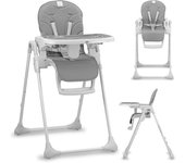 Asalvo Trona Arzak – Trona para Bebé Ligera y Plegable con Altura Regulable, Respaldo Reclinable y Bandeja Extraíble