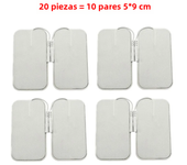Almohadillas de electrodos TENS EMS, Parche de Gel de masaje, estimulador muscular nervioso, electrodos Tens, fisioterapia de acupuntura Digital, 10/20/50 piezas