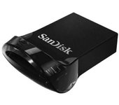 Sandisk ultra fit memoria usb 32gb - 3.1 gen 1 - 130mb/s en lectura - color negro (pendrive)
