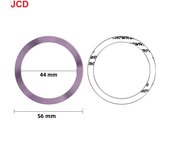 2pc Stainless Steel Universal Magnetic Metal Plate Ring For Magsafe Wireless Charger Iron Sheet Sticker Magnet Car Phone Holder