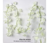 186cm Artificial Flowers Cherry Blossom Wisteria Garland Hanging Vine Silk Sakura or Wedding Garden Arch Wall Home Party Decor