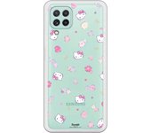 Funda original compatible con Samsung Galaxy A22 4G - Hello Kitty Patron Flower