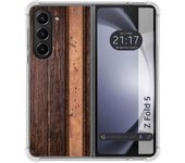 Funda Silicona para Samsung Galaxy Z Fold 5 5G diseño Madera 05 Dibujos