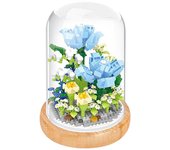 Conjunto de ramo de flores artificiales bloques de construcción juguetes bricolaje decoración del hogar regalo del Día de la madre