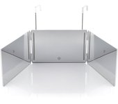 InnovaGoods Espejo Maquillaje con luz, Espejo con visión 360º Espejo baño con luz Led Interruptor con Sensor táctil, Espejo baño con diseño Plegable y Altura Adaptable.