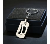 NEW DIY Stainless Steel A-Z Letters key Chain Charm 26 Letters KeyChain Men Women keychain Couple gift Jewelry Car Key Ring