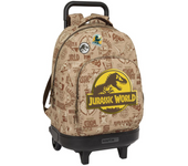 Mochila Grande Con Ruedas Compact Ext.Simple Jurassic World 33X45X22Cm (Safta 612463918)